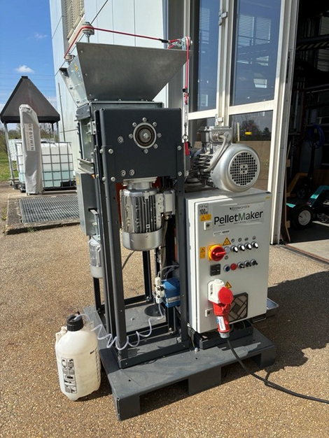 Pellettieranlage zur Zerkleinerung von Biomasse